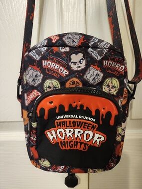 Universal Halloween Horror Nights Black & Orange Crossbody Bag